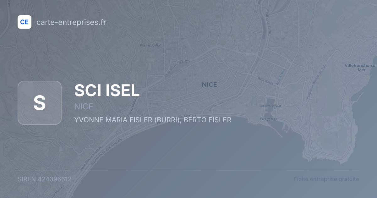 SCI ISEL — 424396612 — fiche entreprise