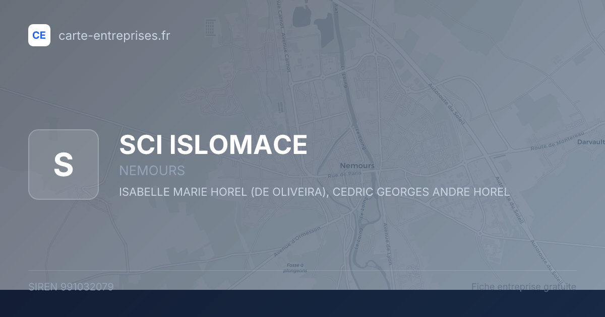 SCI ISLOMACE — 991032079 — fiche entreprise