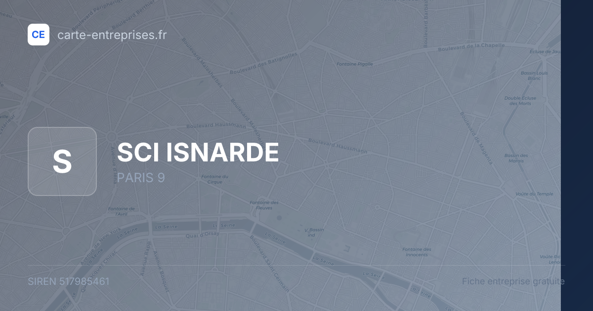 SCI ISNARDE — 517985461 — fiche entreprise