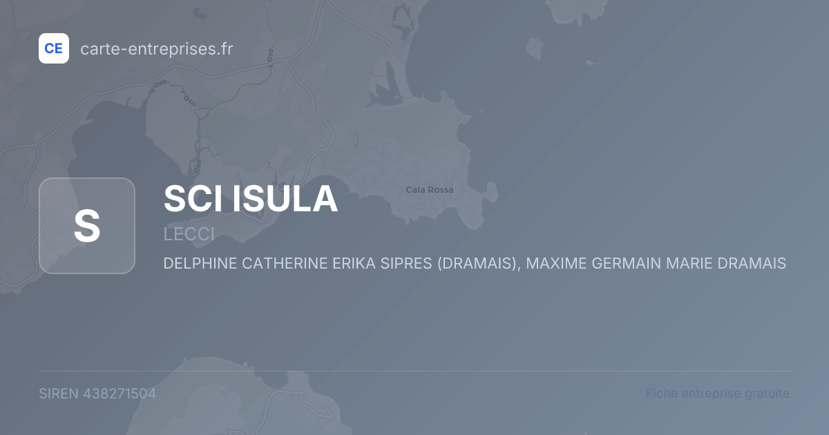 SCI ISULA — 438271504 — fiche entreprise