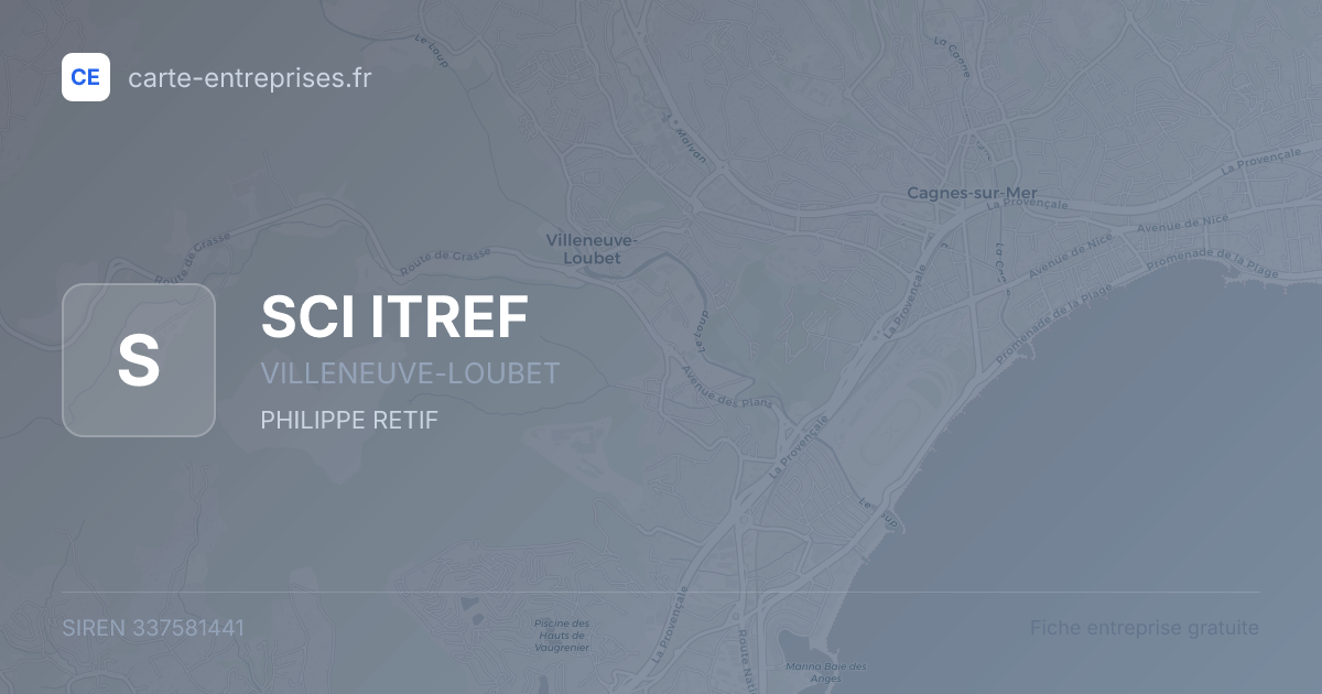 SCI ITREF — 337581441 — fiche entreprise