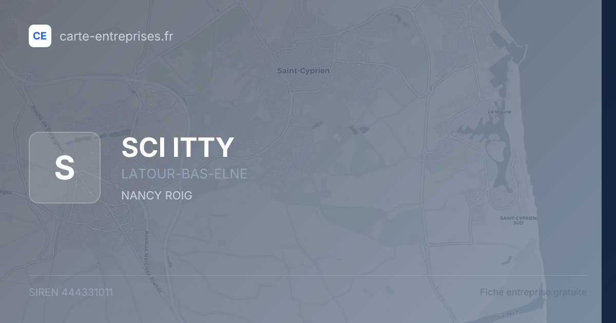 SCI ITTY — 444331011 — fiche entreprise