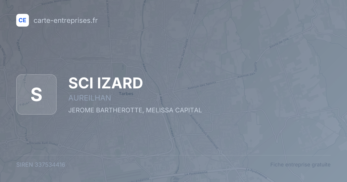 SCI IZARD — 337534416 — fiche entreprise