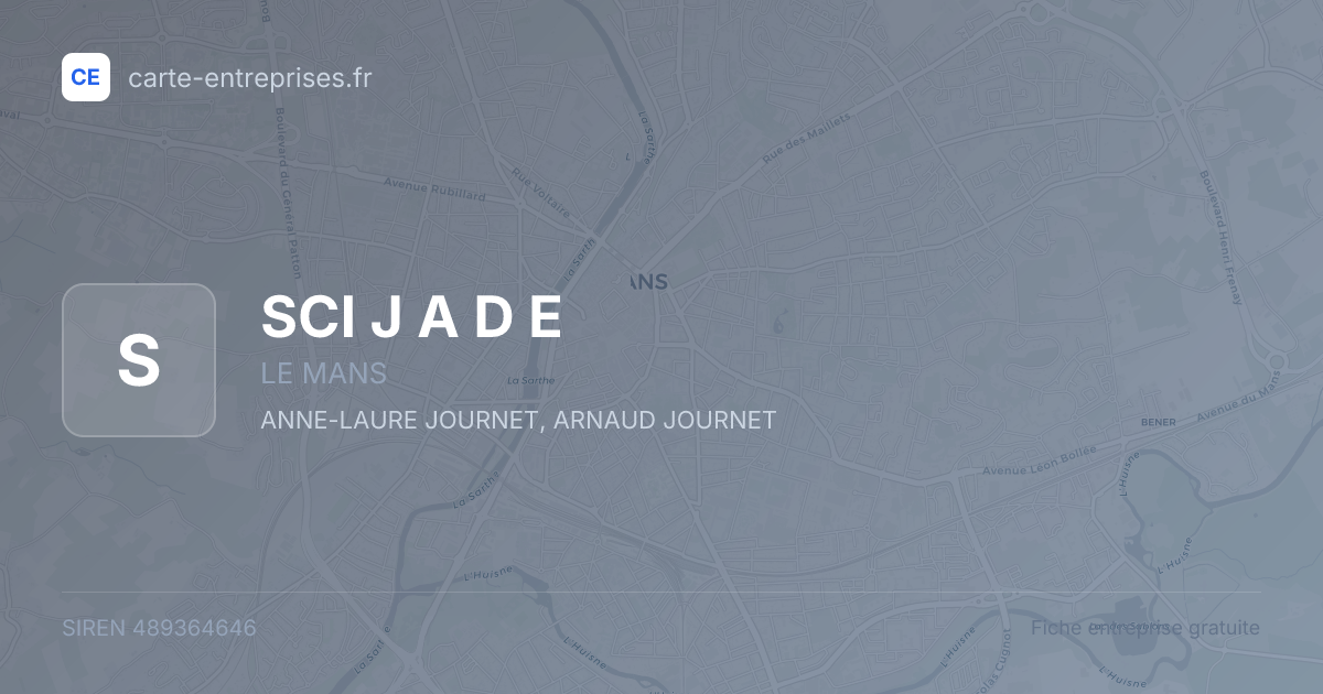 SCI J A D E — 489364646 — fiche entreprise
