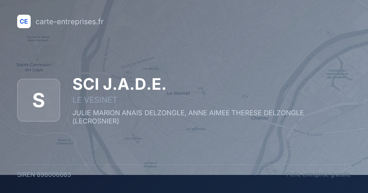 SCI J.A.D.E. — 898006663 — fiche entreprise