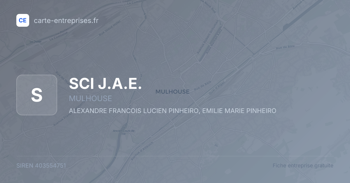 SCI J.A.E. — 403554751 — fiche entreprise