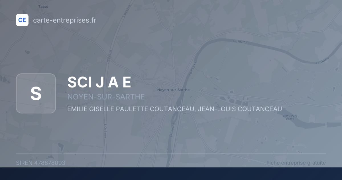 SCI J A E — 478878093 — fiche entreprise