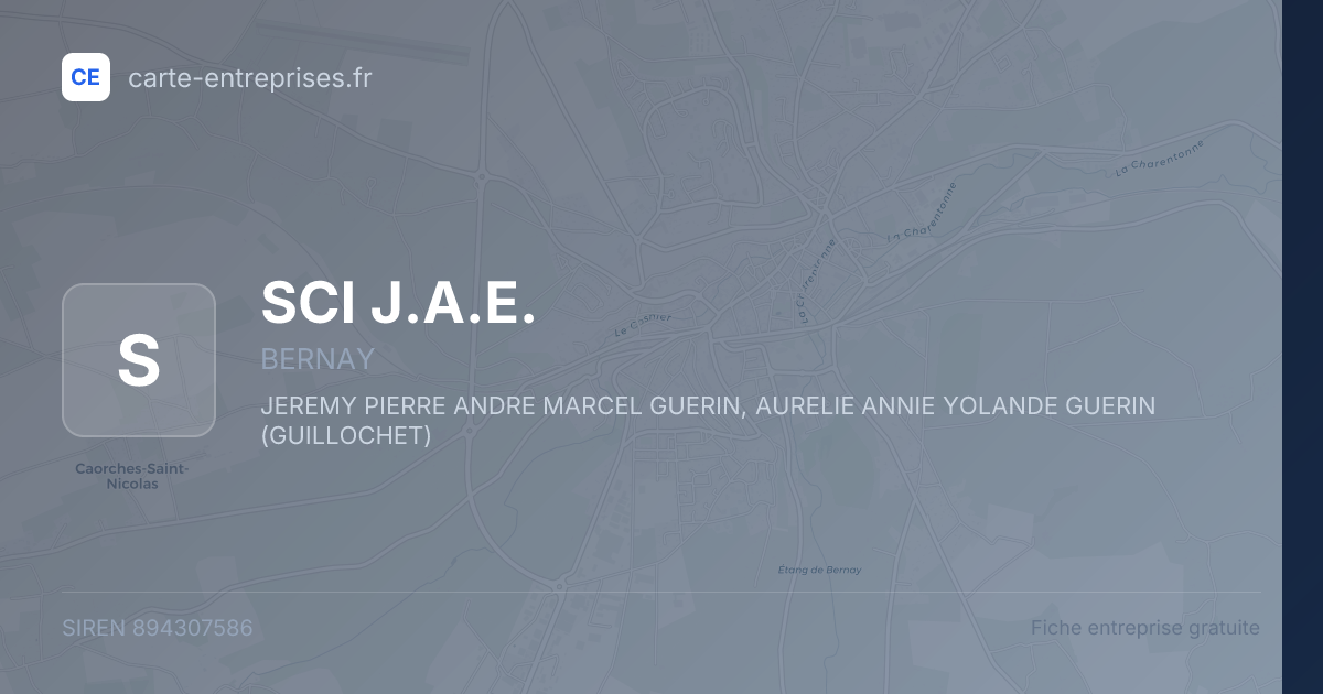 SCI J.A.E. — 894307586 — fiche entreprise