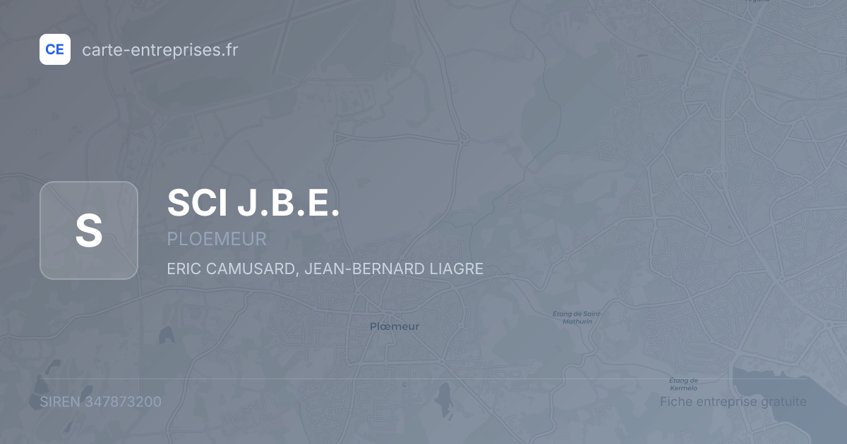 SCI J.B.E. — 347873200 — fiche entreprise