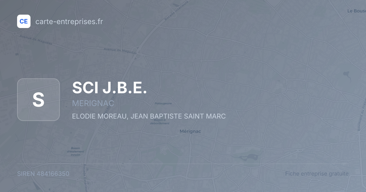 SCI J.B.E. — 484166350 — fiche entreprise