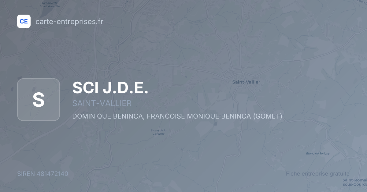 SCI J.D.E. — 481472140 — fiche entreprise