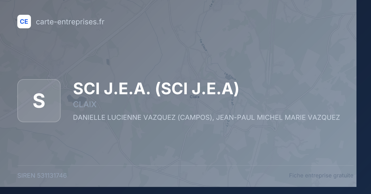 SCI J.E.A. (SCI J.E.A) — 531131746 — fiche entreprise