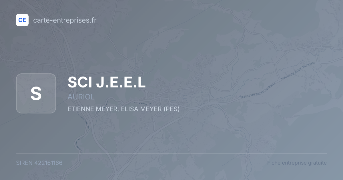 SCI J.E.E.L — 422161166 — fiche entreprise