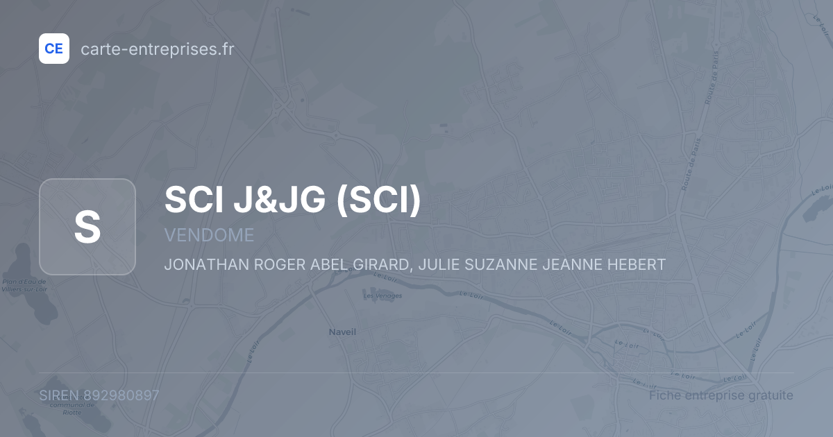 SCI J&JG (SCI) — 892980897 — fiche entreprise
