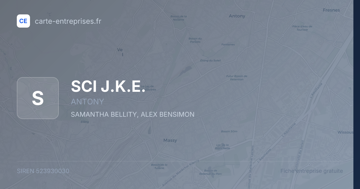 SCI J.K.E. — 523930030 — fiche entreprise