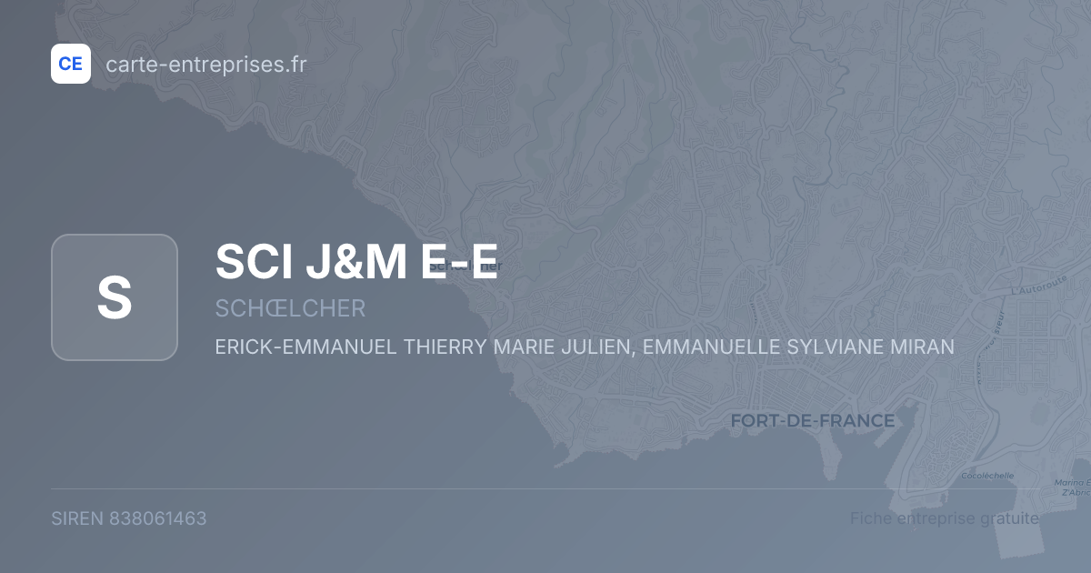 SCI J&M E-E — 838061463 — fiche entreprise