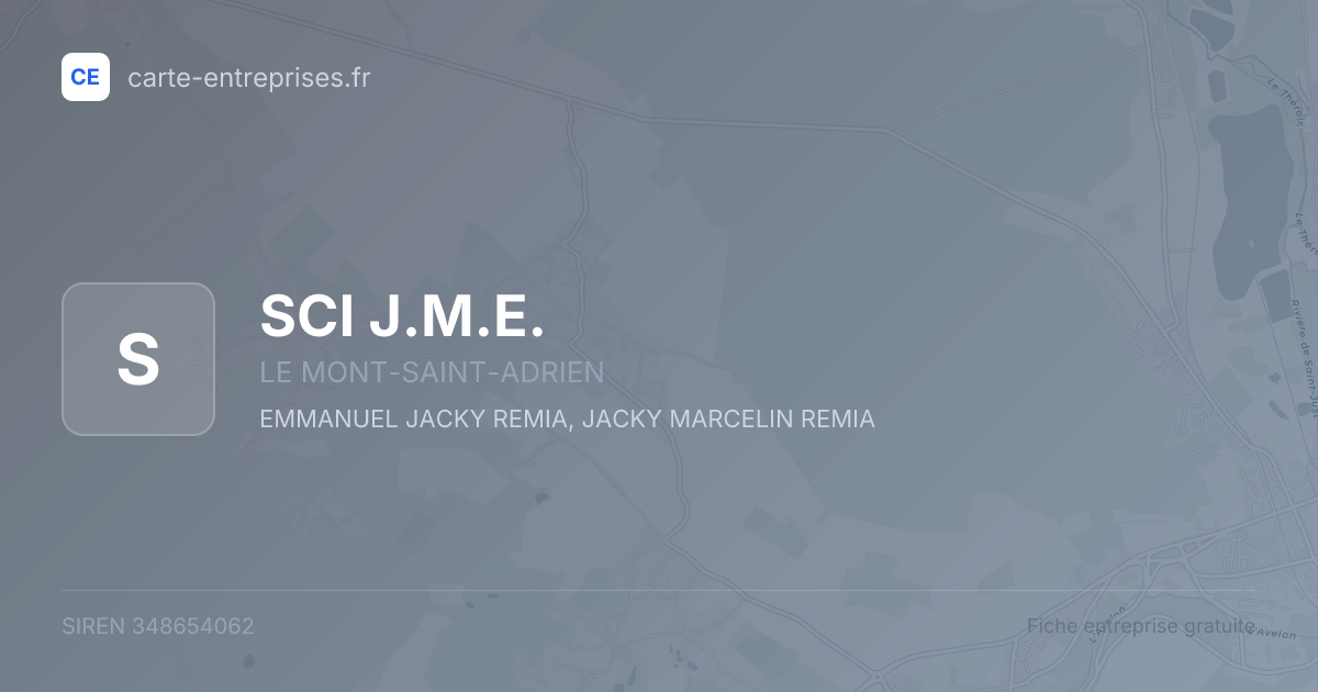 SCI J.M.E. — 348654062 — fiche entreprise