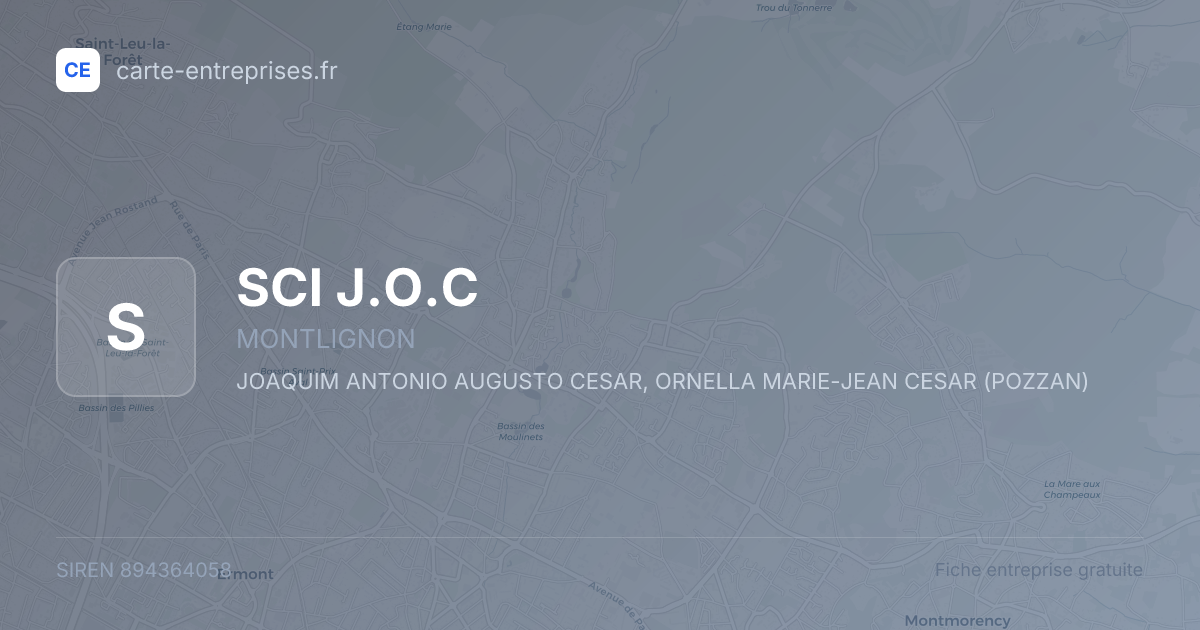 SCI J.O.C — 894364058 — fiche entreprise