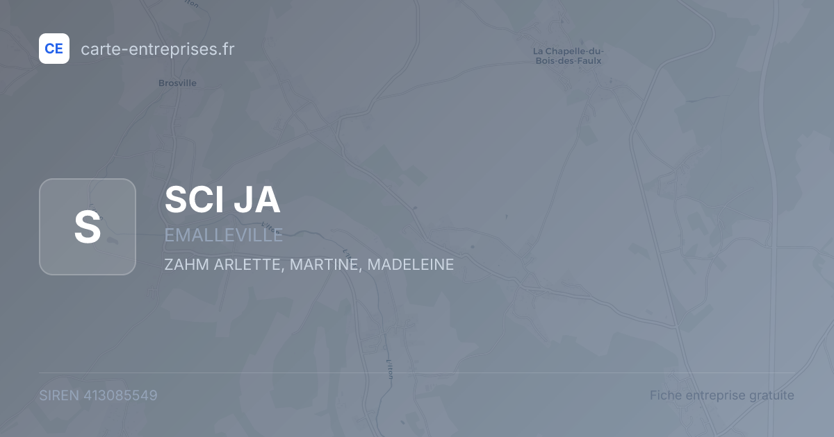 SCI JA — 413085549 — fiche entreprise