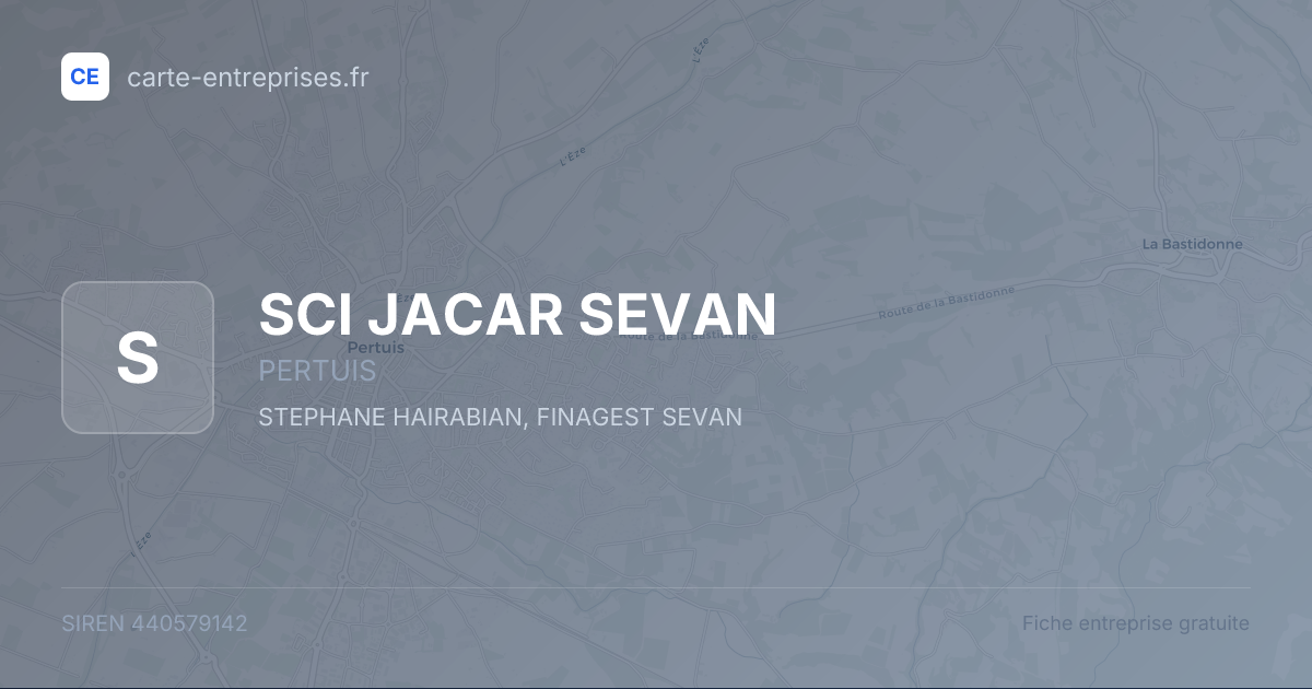 SCI JACAR SEVAN — 440579142 — fiche entreprise