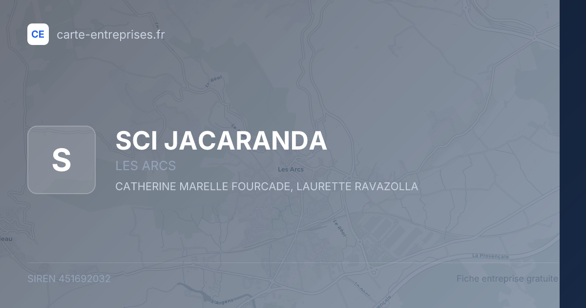 SCI JACARANDA — 451692032 — fiche entreprise