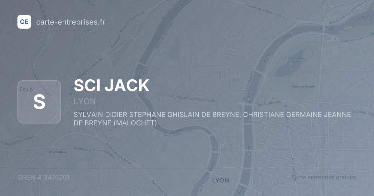 SCI JACK — 413476201 — fiche entreprise