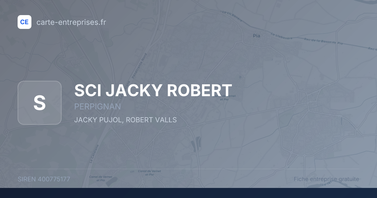 SCI JACKY ROBERT — 400775177 — fiche entreprise