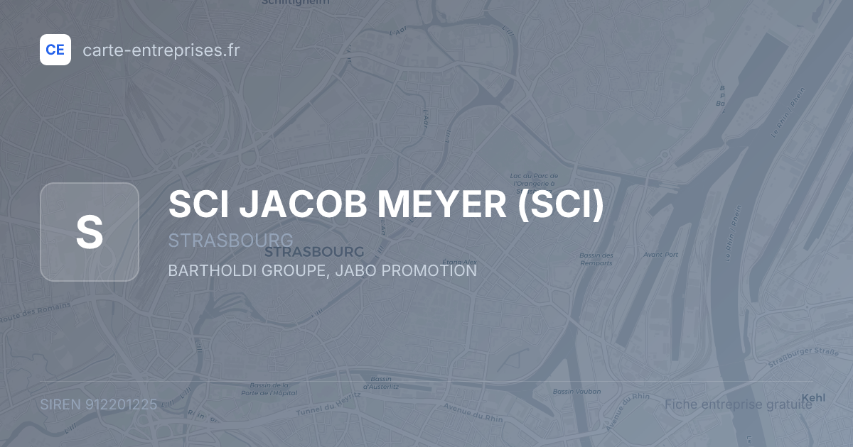 SCI JACOB MEYER (SCI) — 912201225 — fiche entreprise