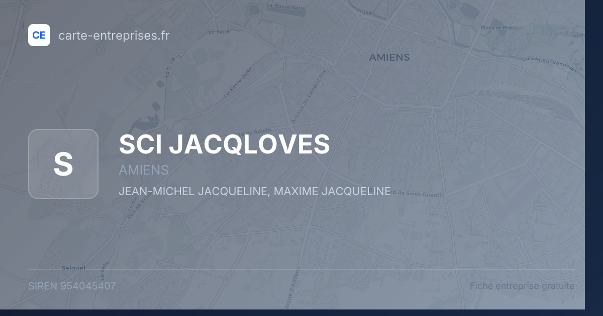 SCI JACQLOVES — 954045407 — fiche entreprise