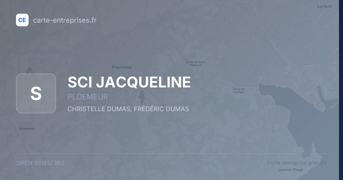 SCI JACQUELINE — 951657360 — fiche entreprise