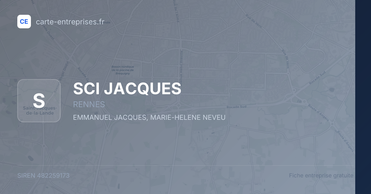 SCI JACQUES — 482259173 — fiche entreprise