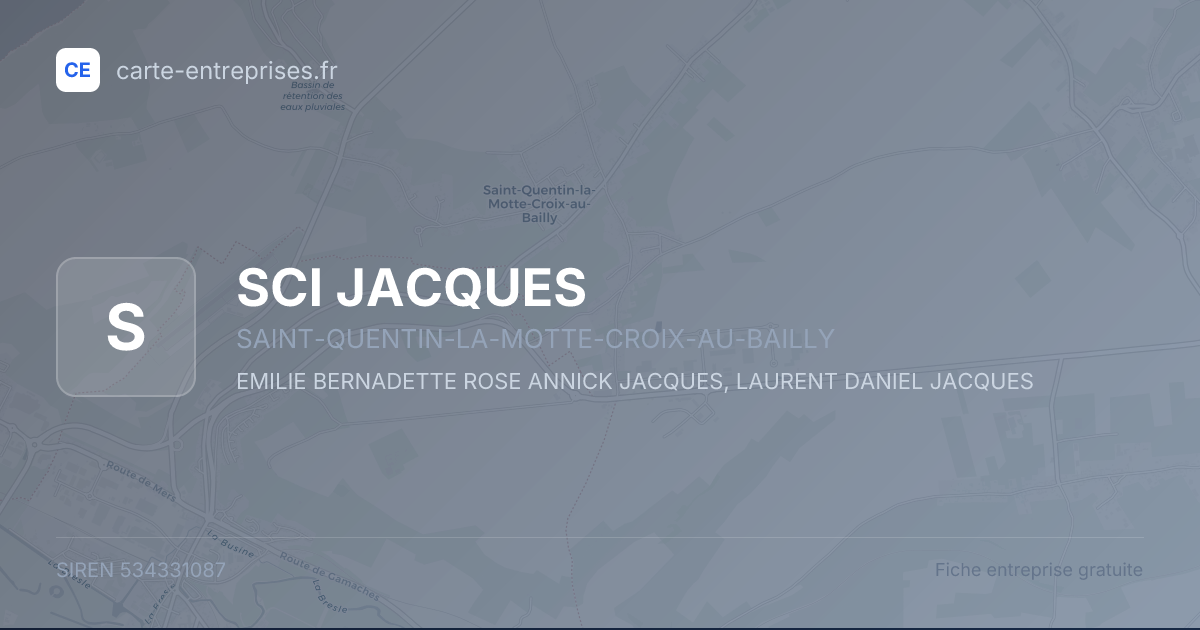 SCI JACQUES — 534331087 — fiche entreprise