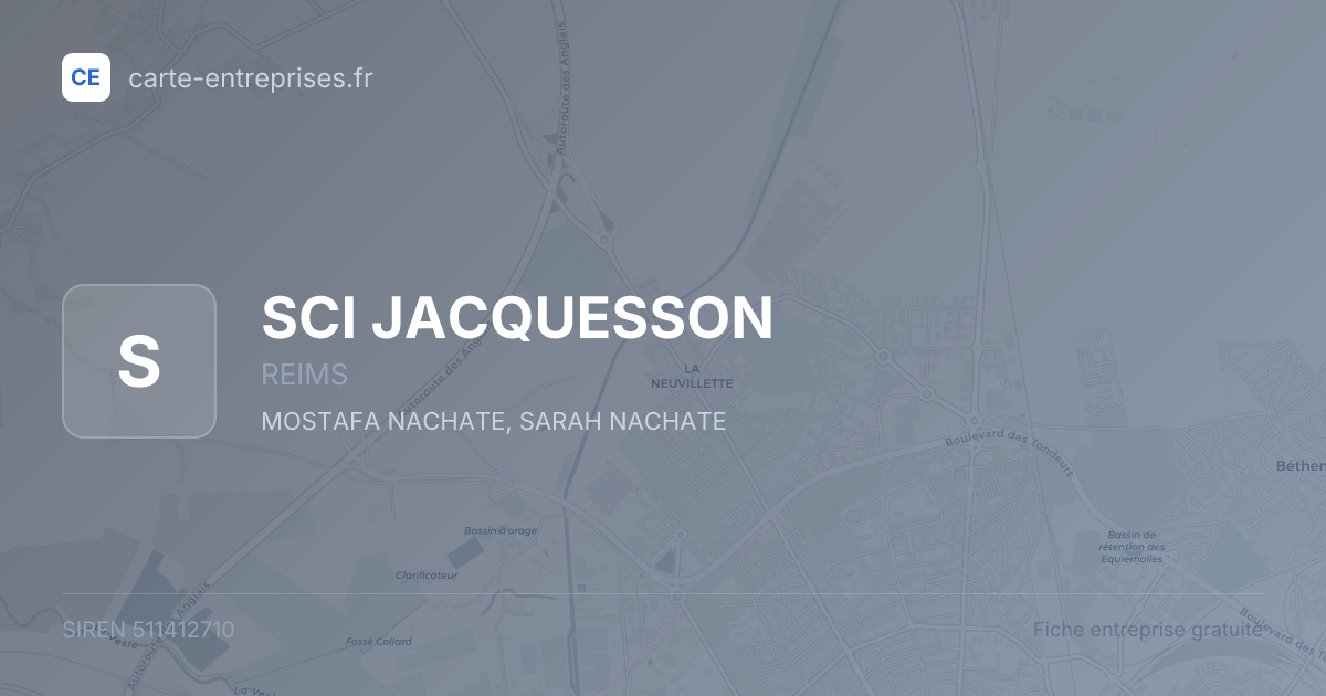 SCI JACQUESSON — 511412710 — fiche entreprise