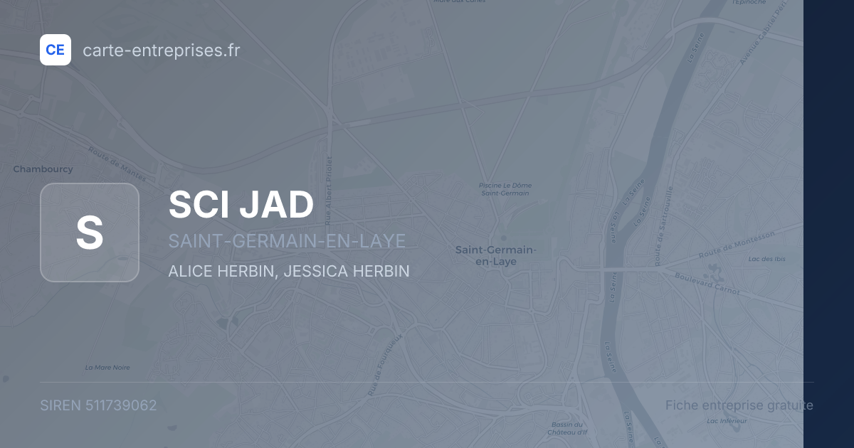 SCI JAD — 511739062 — fiche entreprise