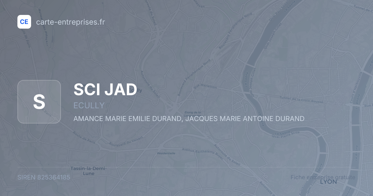 SCI JAD — 825364185 — fiche entreprise