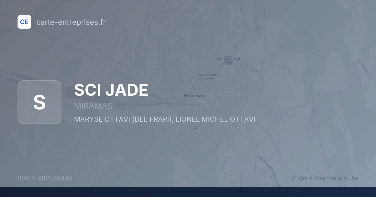 SCI JADE — 482528445 — fiche entreprise