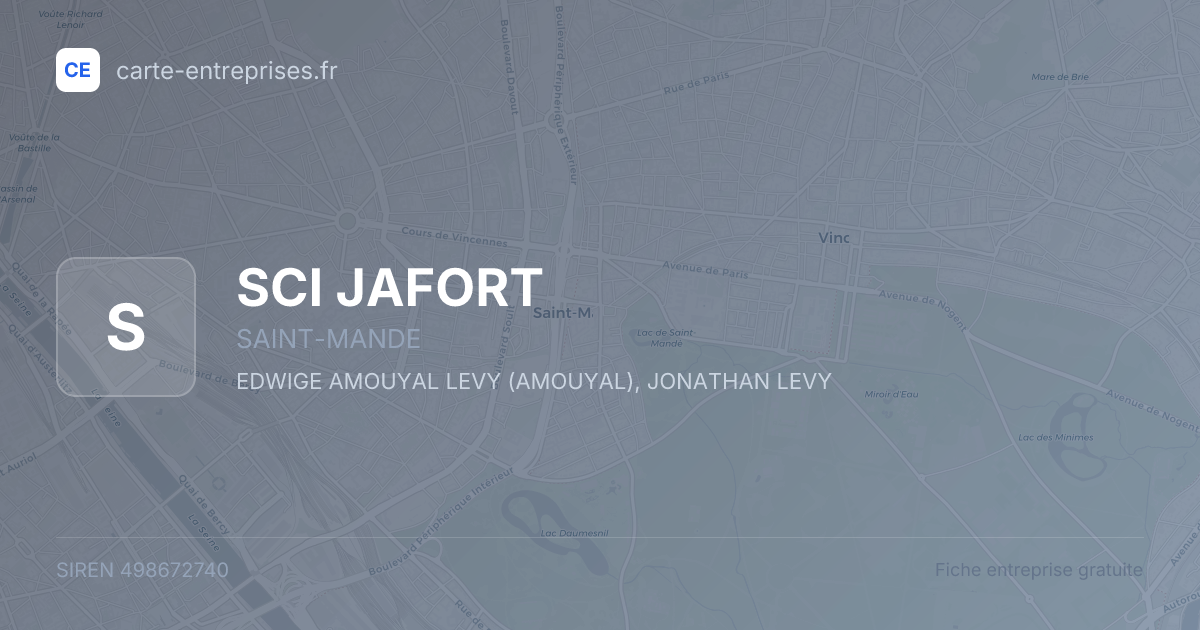 SCI JAFORT — 498672740 — fiche entreprise