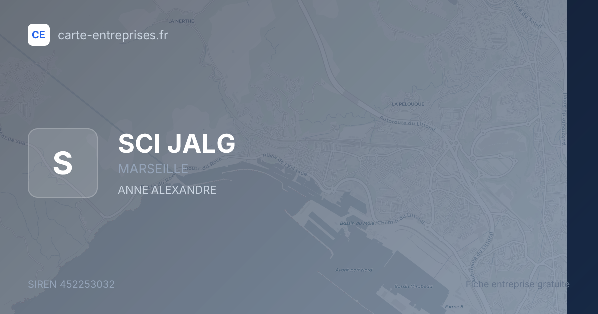 SCI JALG — 452253032 — fiche entreprise