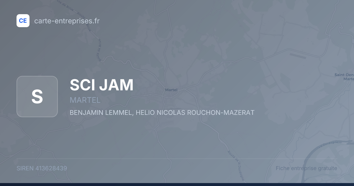SCI JAM — 413628439 — fiche entreprise