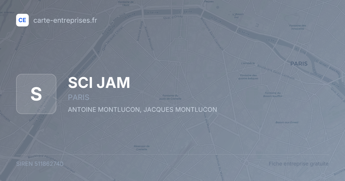 SCI JAM — 511862740 — fiche entreprise