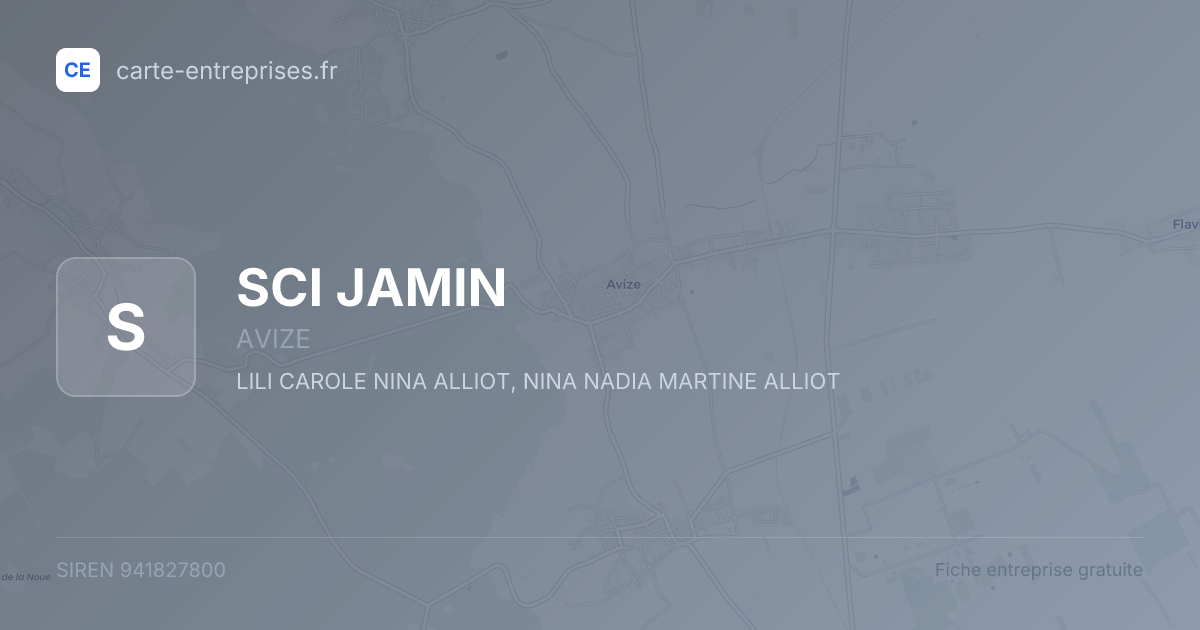SCI JAMIN — 941827800 — fiche entreprise