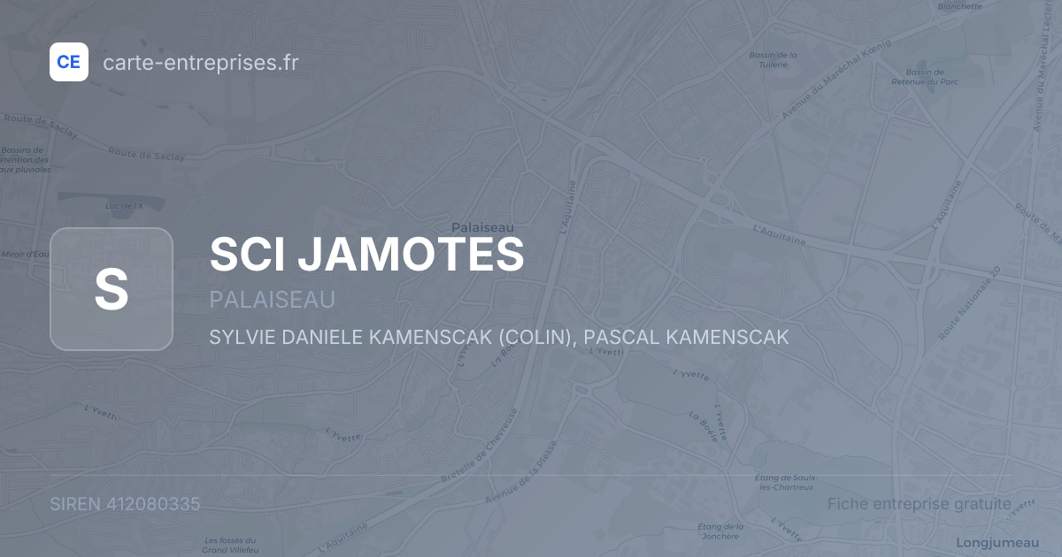 SCI JAMOTES — 412080335 — fiche entreprise