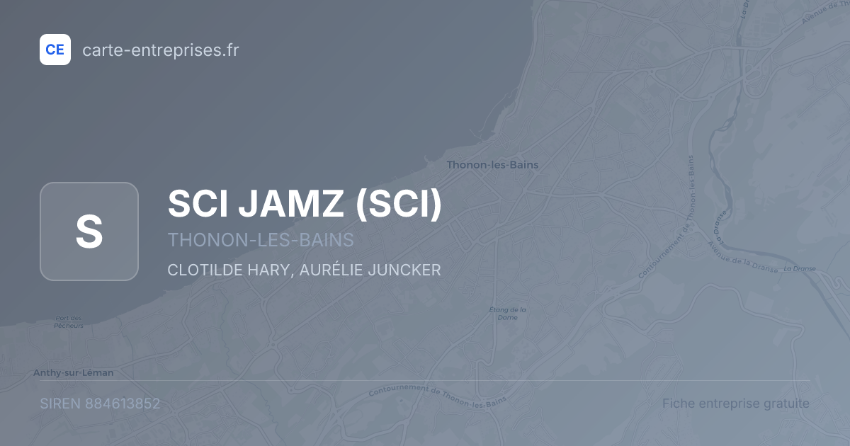SCI JAMZ (SCI) — 884613852 — fiche entreprise