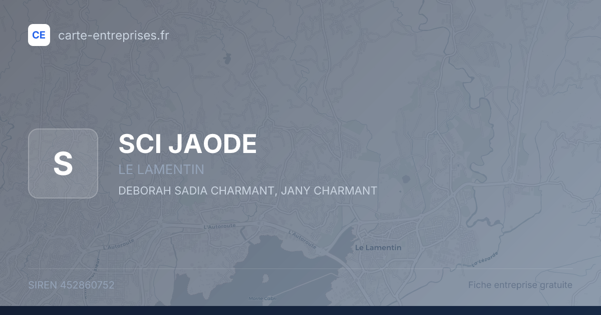 SCI JAODE — 452860752 — fiche entreprise