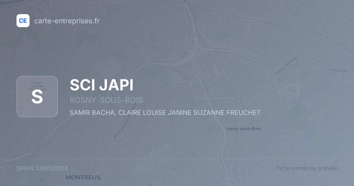 SCI JAPI — 339050304 — fiche entreprise