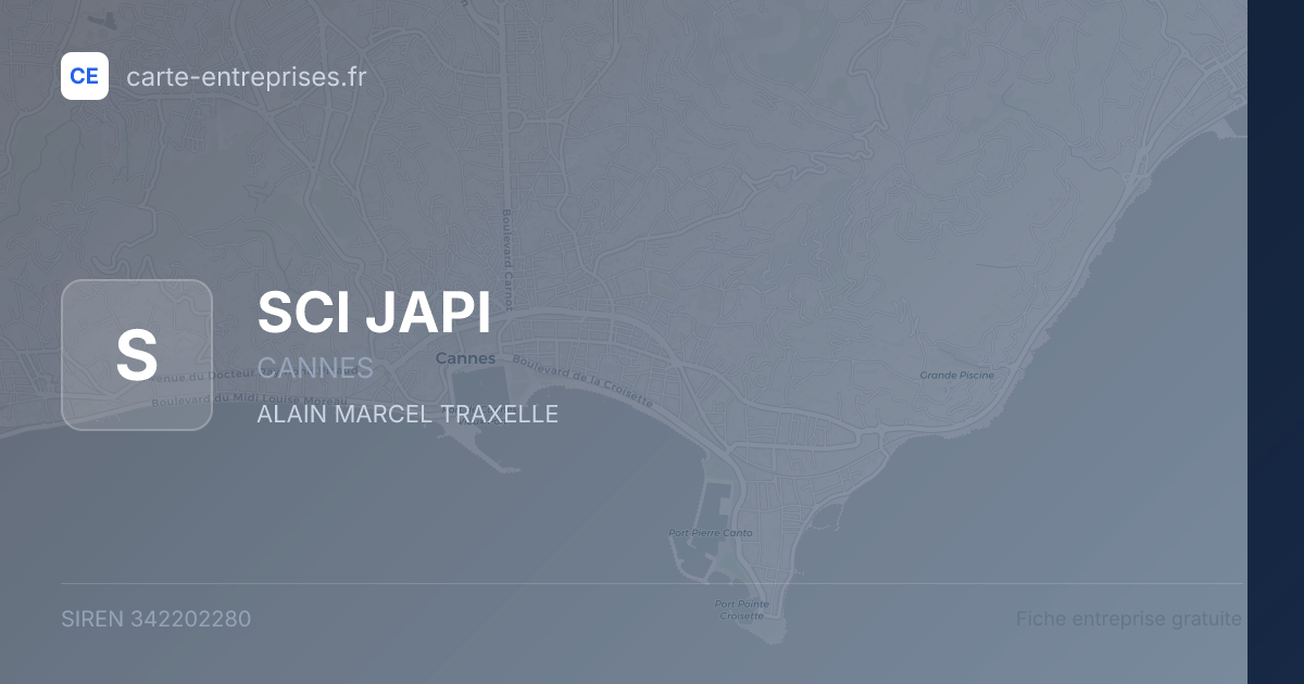 SCI JAPI — 342202280 — fiche entreprise