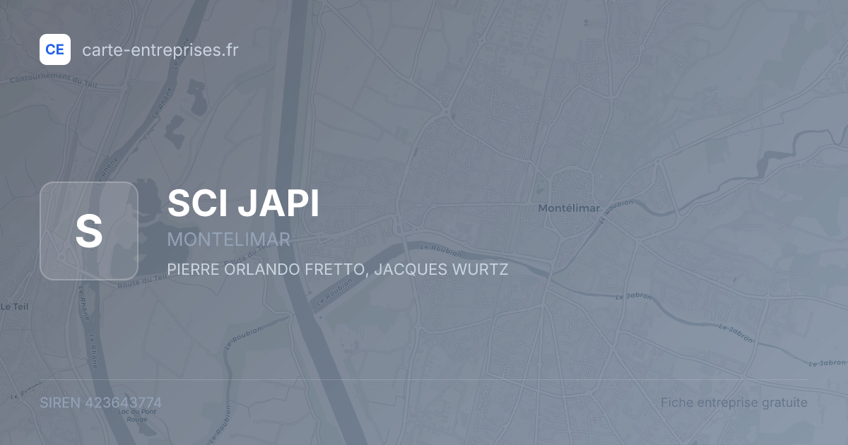 SCI JAPI — 423643774 — fiche entreprise