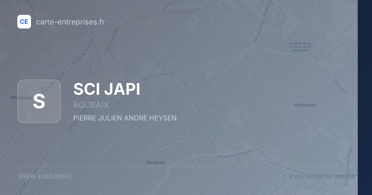 SCI JAPI — 428628895 — fiche entreprise