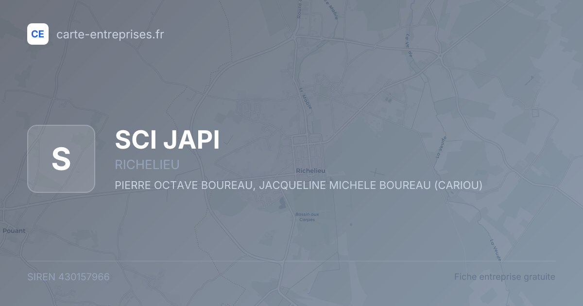 SCI  JAPI — 430157966 — fiche entreprise