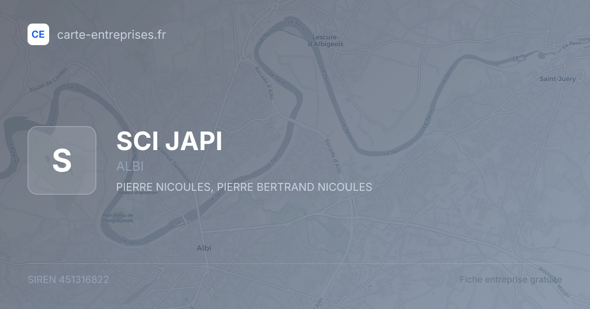 SCI JAPI — 451316822 — fiche entreprise